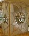 Beveled Star Fireplace Screen - Stained Glass by Peggy Journey Campbell