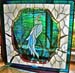 Egret - Stained Glass by Peggy Journey Campbell