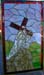 Jesus Carrying Cross - Stained Glass by Peggy Journey Campbell