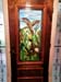 Ducks in Cattails on Door - Stained Glass by Peggy Journey Campbell